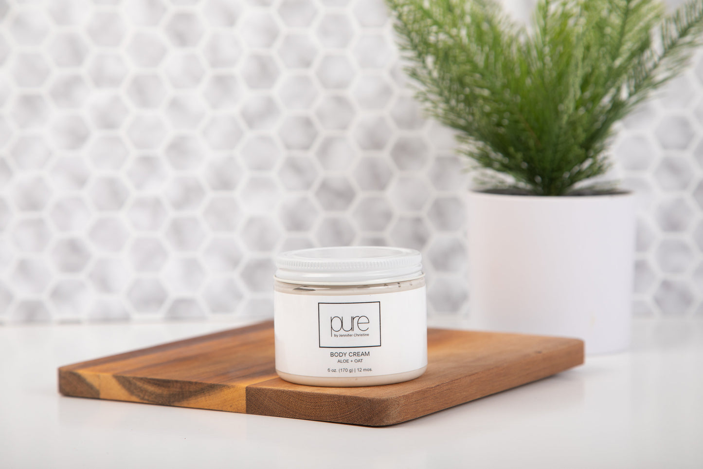 Our Aloe + Oat Body Cream is a rich moisturizer that was formulated with extremely dry skin in mind.  Colloidal Oats and Aloe Vera soothe dryness, Mango Butter and Cupuacu Butter improve skin hydration and Organic Calendula promote healing.  All these ingredients come together to syngertistically protect your skins natural barrier.